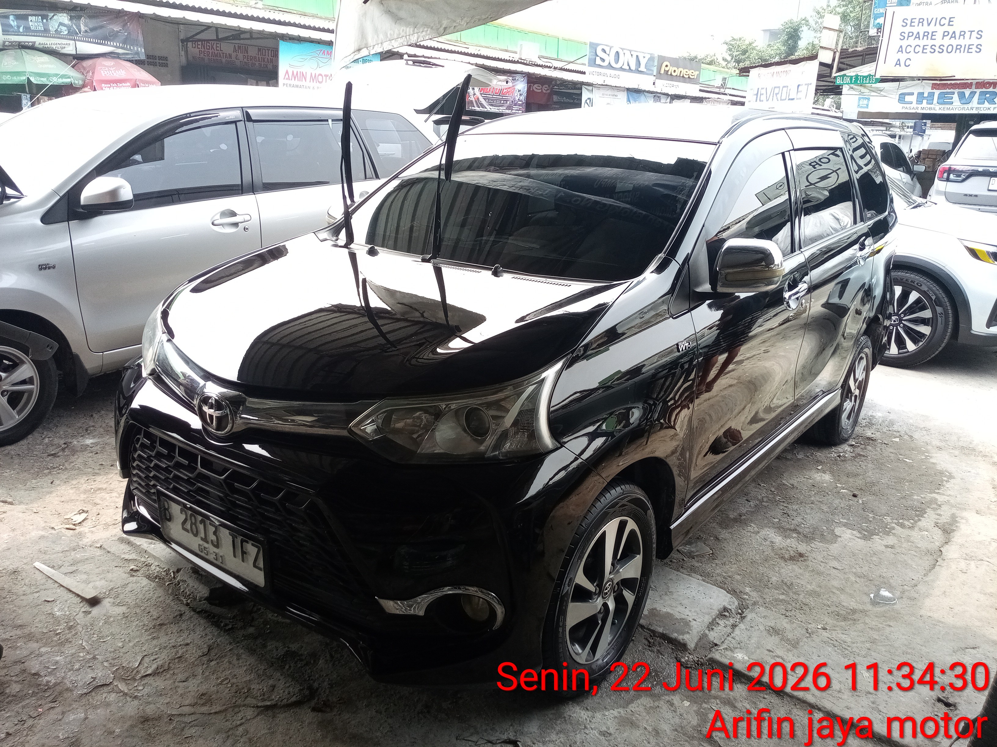 Cat full body mobil Avanza - Sesudah