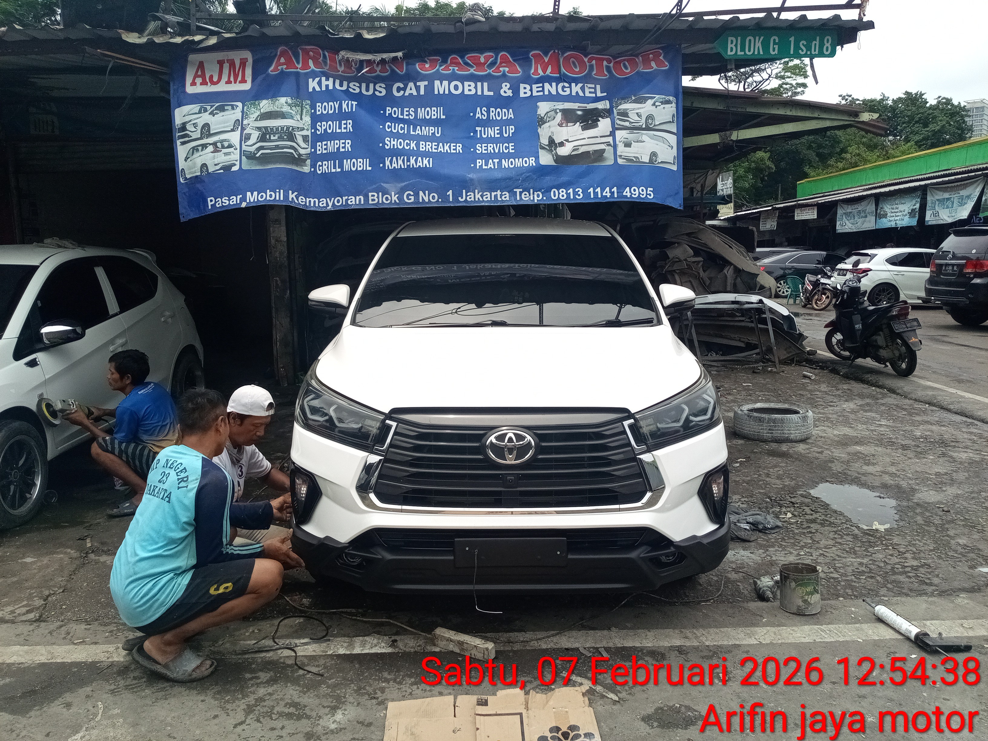 Arifin Jaya Motor, cat mobil, bengkel, bodykit mobil