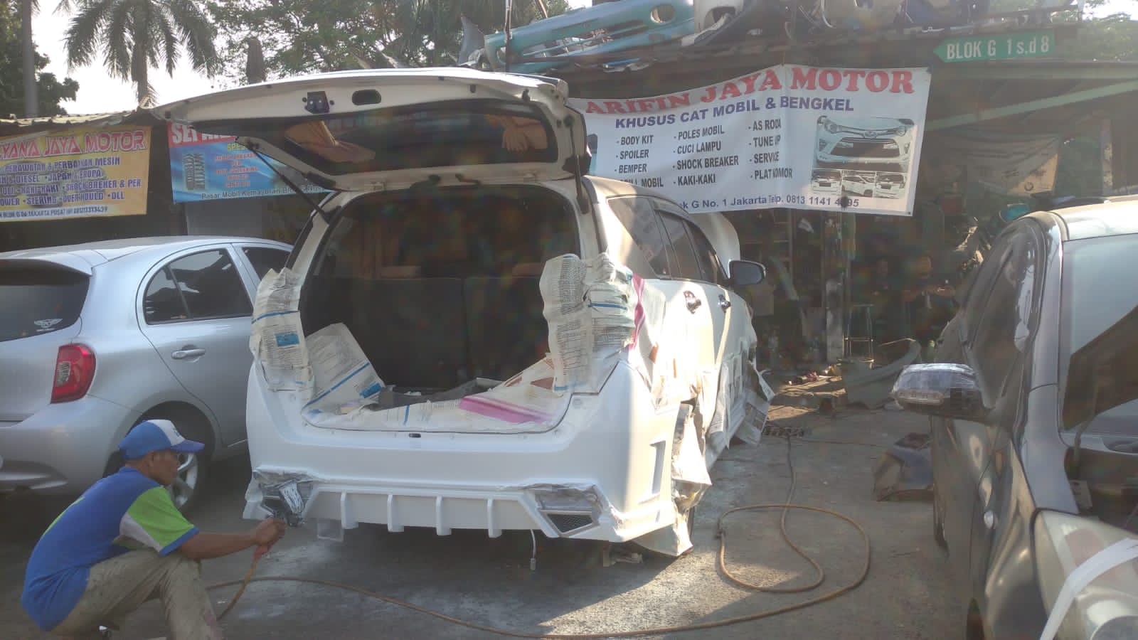 Arifin Jaya Motor, cat mobil, bengkel, bodykit mobil